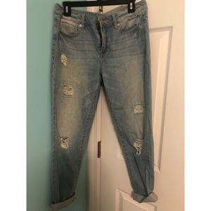 Distressed BCBG jeans